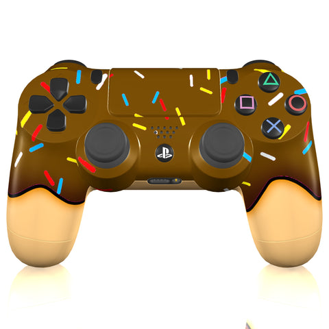 Custom Controller Sony Playstation 4 PS4 - Fresh Glazed Chocolate Donut Sweet Sprinkles Yummy