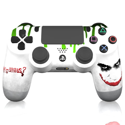 Custom Controller Sony Playstation 4 PS4 - Why So Serious Joker Drip Bat Man
