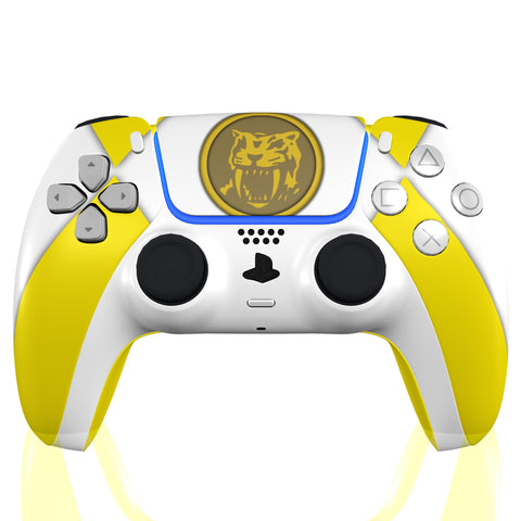 Custom Controller Sony Playstation 5 PS5 - Power Rangers Morphin Time Yellow