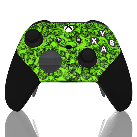 Custom Controller Microsoft Xbox One Series 2 Elite - Green Zombies Undead The Living Dead Outbreak