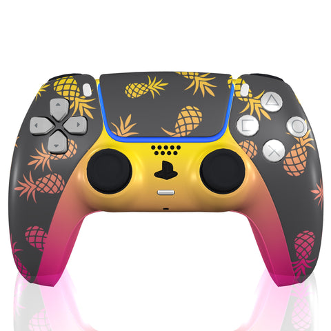 Custom Controller Sony Playstation 5 PS5 - Pineapple Express Summer Time Ombre Fade Fruit
