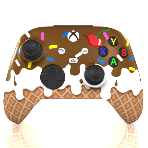 Custom Controller Microsoft Xbox Series X - Xbox One S - Sundae Ice Cream Cone Cherry Sprinkles