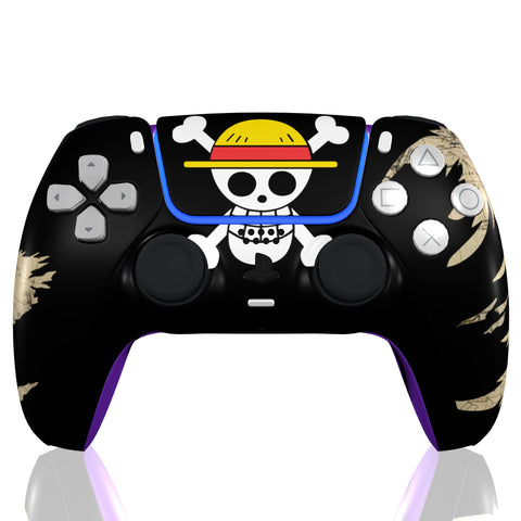 Custom Controller Sony Playstation 5 PS5 - One Piece Monkey D Luffy Straw Hat Pirates Anime