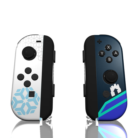 Custom Controller Nintendo Switch Joycons - Overwatch Mei Snowflake