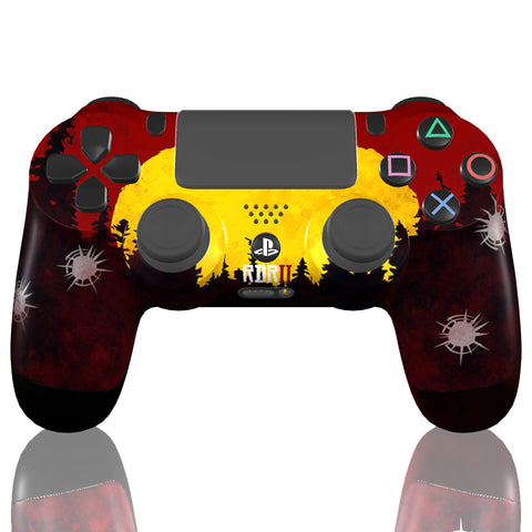Custom Controller Sony Playstation 4 PS4 - Red Revolver RDR Red Dead Redemption