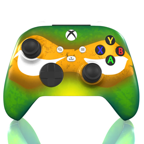 Custom Controller Microsoft Xbox Series X - Xbox One S - Super Heroes TMNT Michelangelo Turtle Power
