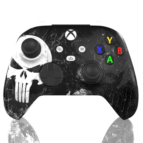 Custom Controller Microsoft Xbox Series X - Xbox One S - Punisher Superhero