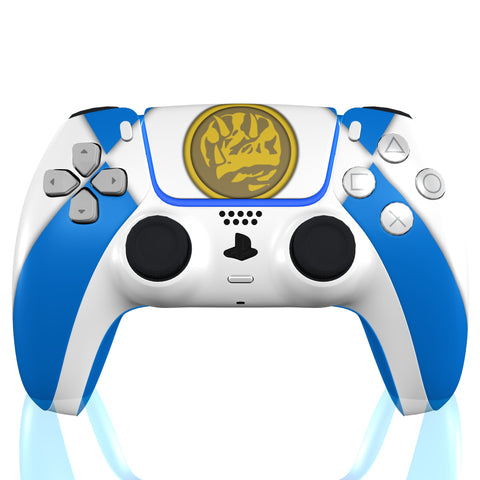 Custom Controller Sony Playstation 5 PS5 - Power Rangers Morphin Time Blue