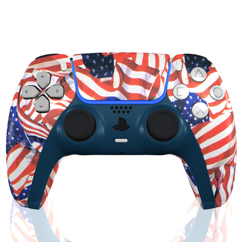 Custom Controller Sony Playstation 5 PS5 - America Flag Patriot