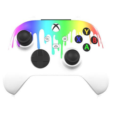 Custom Controller Microsoft Xbox Series X - Xbox One S - Liquid Spectrum Drip Rainbow