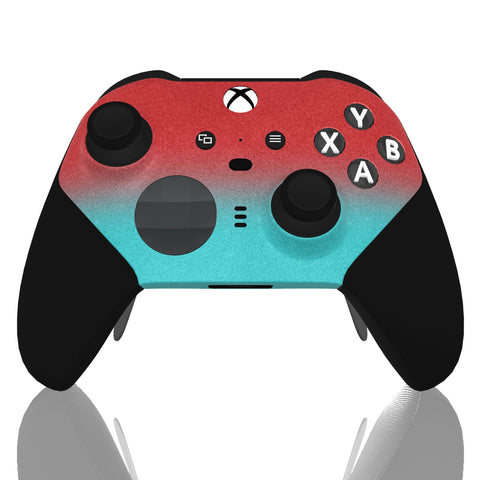 Custom Controller Microsoft Xbox One Series 2 Elite - Mercury Haze Ombre Fade Red Crimson Blue
