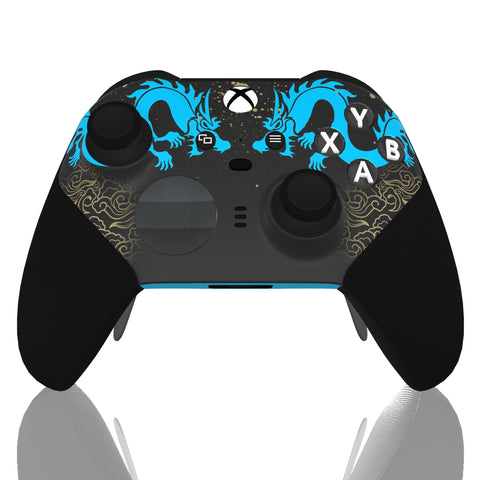 Custom Controller Microsoft Xbox One Series 2 Elite - Hanzo Shimada Brothers Overwatch Sniper Eye of the Dragon Japanese FPS First Person Shooter