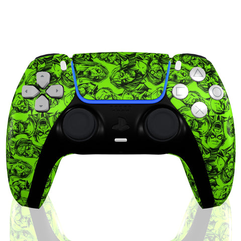 Custom Controller Sony Playstation 5 PS5 - Green Zombies Undead The Living Dead Outbreak