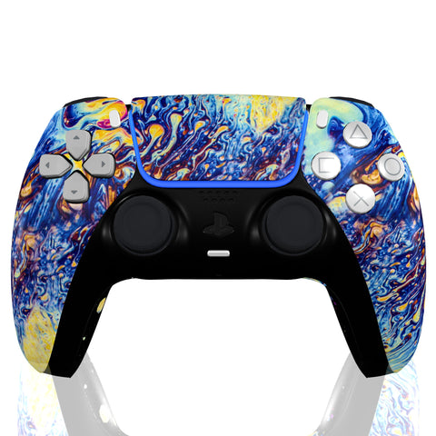 Custom Controller Sony Playstation 5 PS5 - Elegant Oils psychedelic
