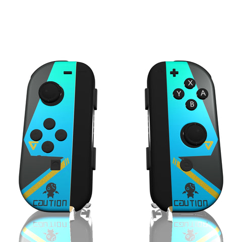Custom Controller Nintendo Switch Joycons - Symmetra Overwatch Welcome To My Reality Caution FPS First Person Shooter