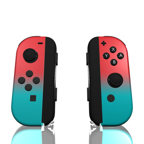 Custom Controller Nintendo Switch Joycons - Mercury Haze Ombre Fade Red Crimson Blue