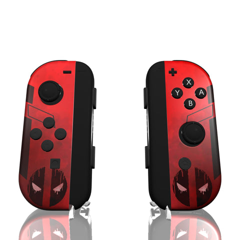 Custom Controller Nintendo Switch Joycons - Maximum Effort Deadpool Merc With A Mouth