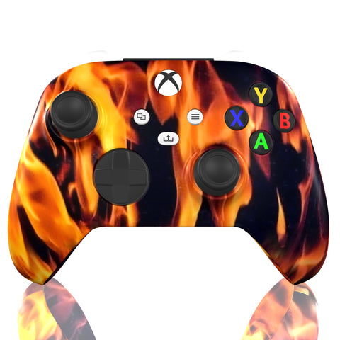 Custom Controller Microsoft Xbox Series X - Xbox One S - Inferno Fire Flames