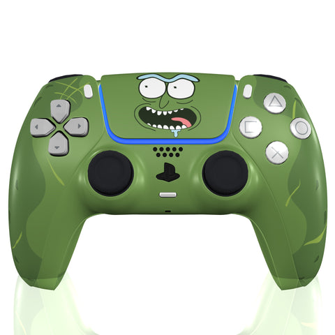 Custom Controller Sony Playstation 5 PS5 - Rick and Morty Pickle