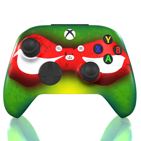 Custom Controller Microsoft Xbox Series X - Xbox One S - Super Heroes TMNT Raphael Turtle Power