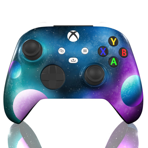 Custom Controller Microsoft Xbox Series X - Xbox One S - Celestial Galaxy Space Planets Stars