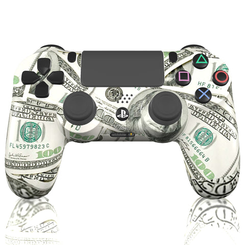 Custom Controller Sony Playstation 4 PS4 - Playa Dollar Bills Benjamin Franklin Cash
