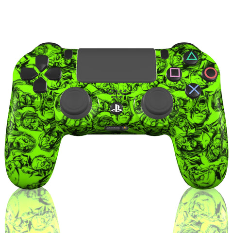 Custom Controller Sony Playstation 4 PS4 - Green Zombies Undead The Living Dead Outbreak