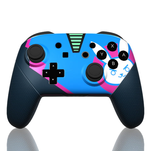 Custom Controller Nintendo Switch Pro - D.VA Overwatch Nerf This Bunny FPS First Person Shooter