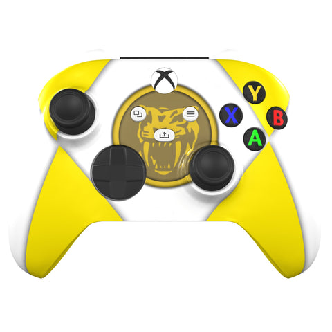 Custom Controller Microsoft Xbox Series X - Xbox One S - Power Rangers Morphin Time Yellow