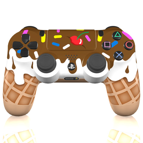 Custom Controller Sony Playstation 4 PS4 - Sundae Sprinkles Chocolate Ice Cream Cone 