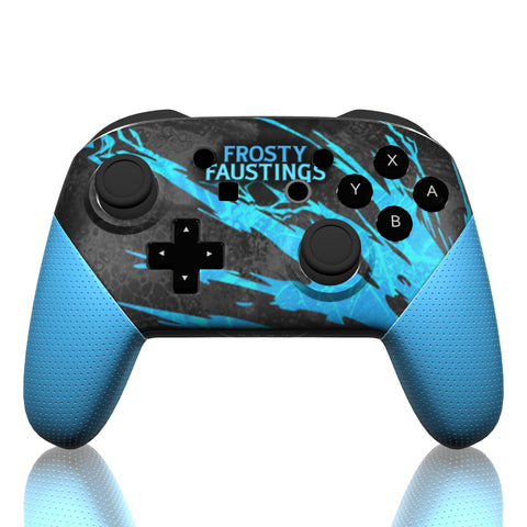 Custom Controller Nintendo Switch Pro - Frosty Faustings 2024 Series Competitive Gaming Tournament