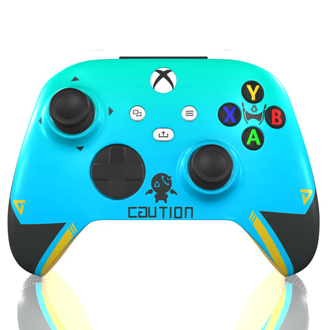 Custom Controller Microsoft Xbox Series X - Xbox One S - Symmetra Overwatch Welcome To My Reality Caution FPS First Person Shooter
