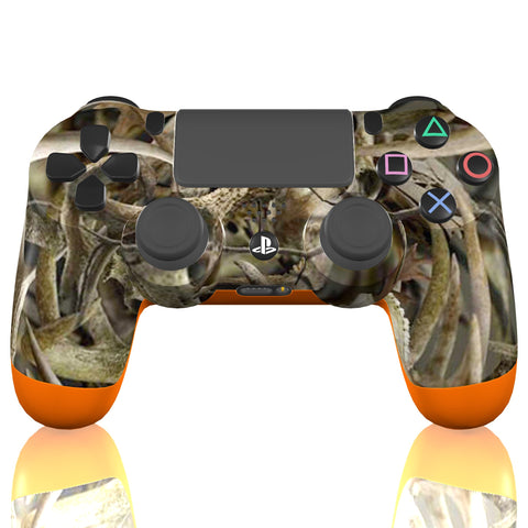 Custom Controller Sony Playstation 4 PS4 - Big Game Hunting Orange Camo