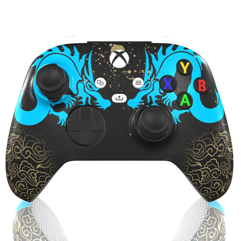 Custom Controller Microsoft Xbox Series X - Xbox One S - Hanzo Shimada Brothers Overwatch Sniper Eye of the Dragon Japanese FPS First Person Shooter