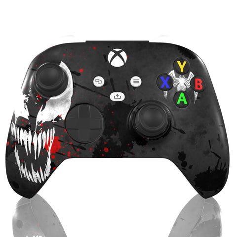 Custom Controller Microsoft Xbox Series X - Xbox One S - Venomous Symbiote Venom Spiderman