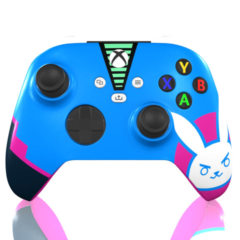 Custom Controller Microsoft Xbox Series X - Xbox One S - D.VA Overwatch Nerf This Bunny FPS First Person Shooter