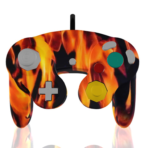 Custom Controller Nintendo Gamecube - Inferno Fire Flames