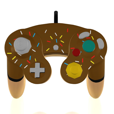 Custom Controller Nintendo Gamecube - Glazed Fresh Donut Chocolate  Food Sweet