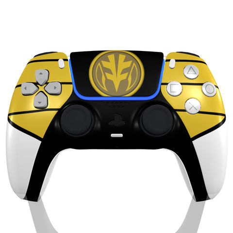 Custom Controller Sony Playstation 5 PS5 - Power Rangers Morphin Time White