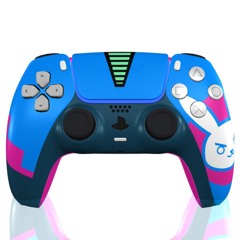 Custom Controller Sony Playstation 5 PS5 - D.VA Overwatch Nerf This Bunny FPS First Person Shooter