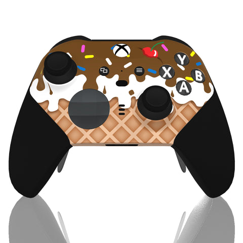 Custom Controller Microsoft Xbox One Series 2 Elite - Sundae Ice Cream Cone Cherry Sprinkles