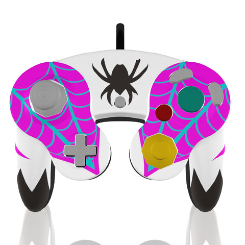 Custom Controller Nintendo Gamecube - Spider Gwen Spiderverse