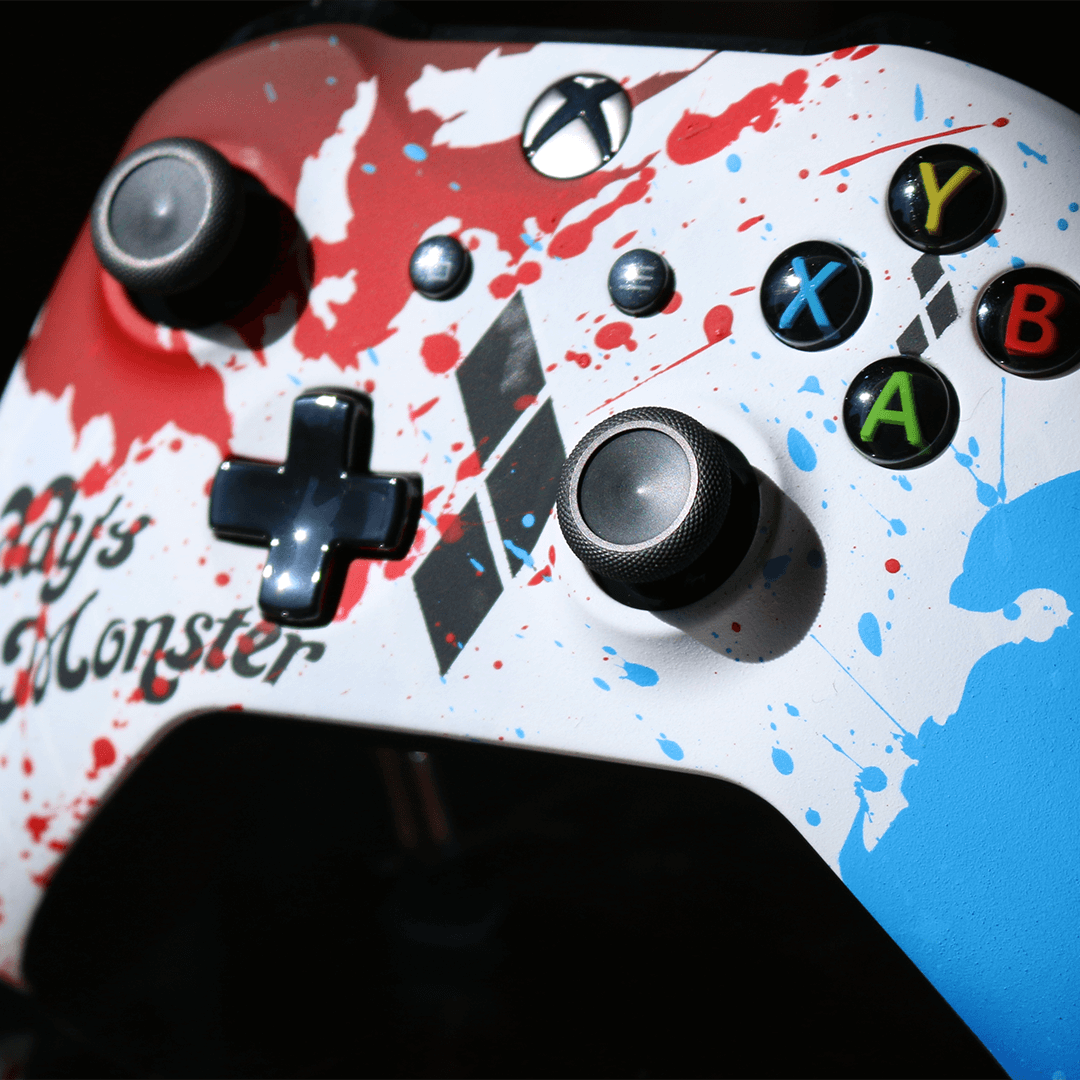 Custom Controller Microsoft Xbox Series X - Xbox One S - Daddy's Lil Monster Harley Quinn