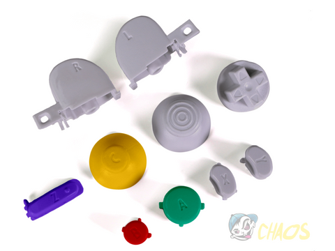 Original Color Button Pack Nintendo Gamecube Custom Controller