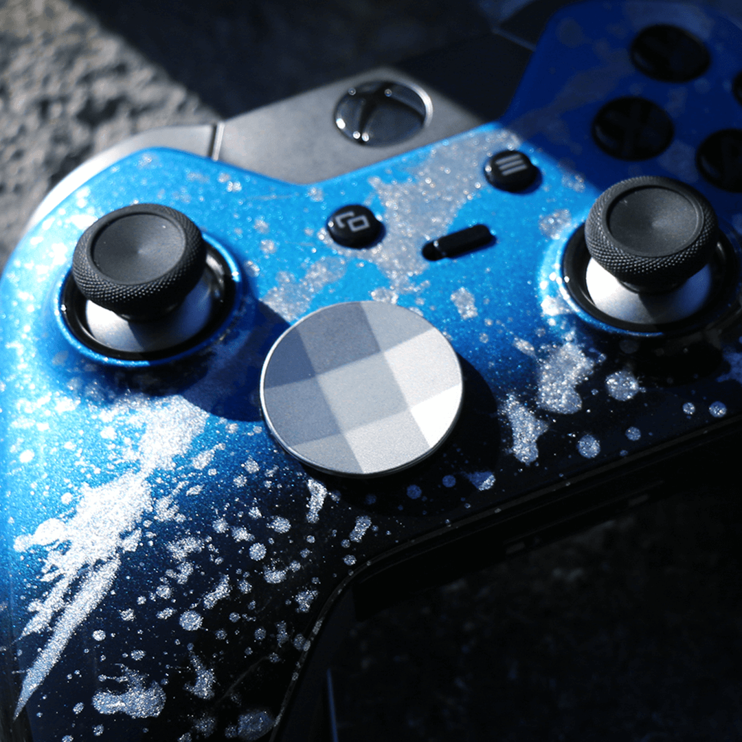 Custom Controller Microsoft Xbox One Series 2 Elite - Pearl Blue Sapphire Build Your Own Silver Splatter