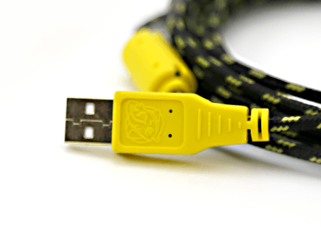 Yellow Braided 10ft Microsoft USB