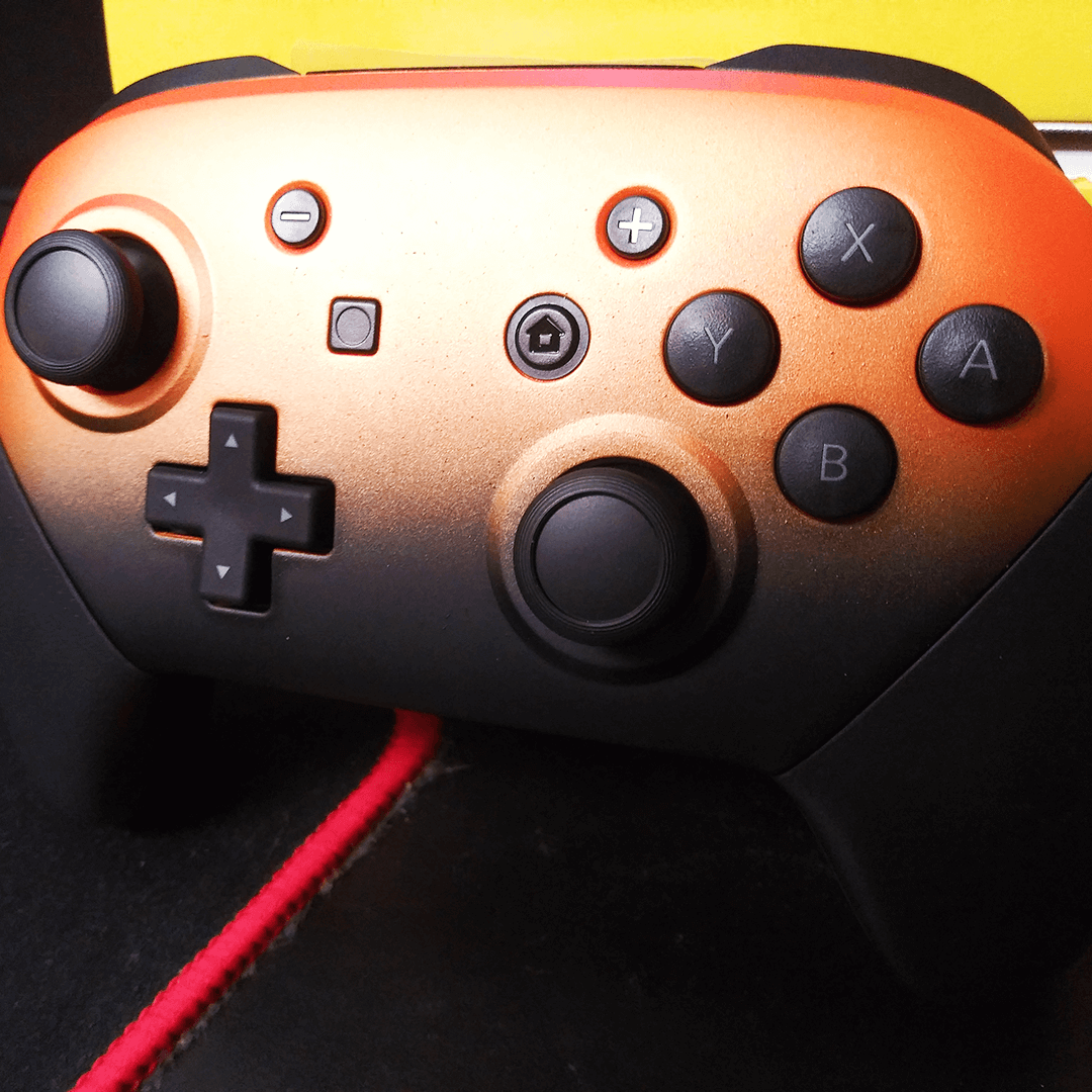 Custom Controller Nintendo Switch Pro - Orange-Black Build Your Own Ombre Fade